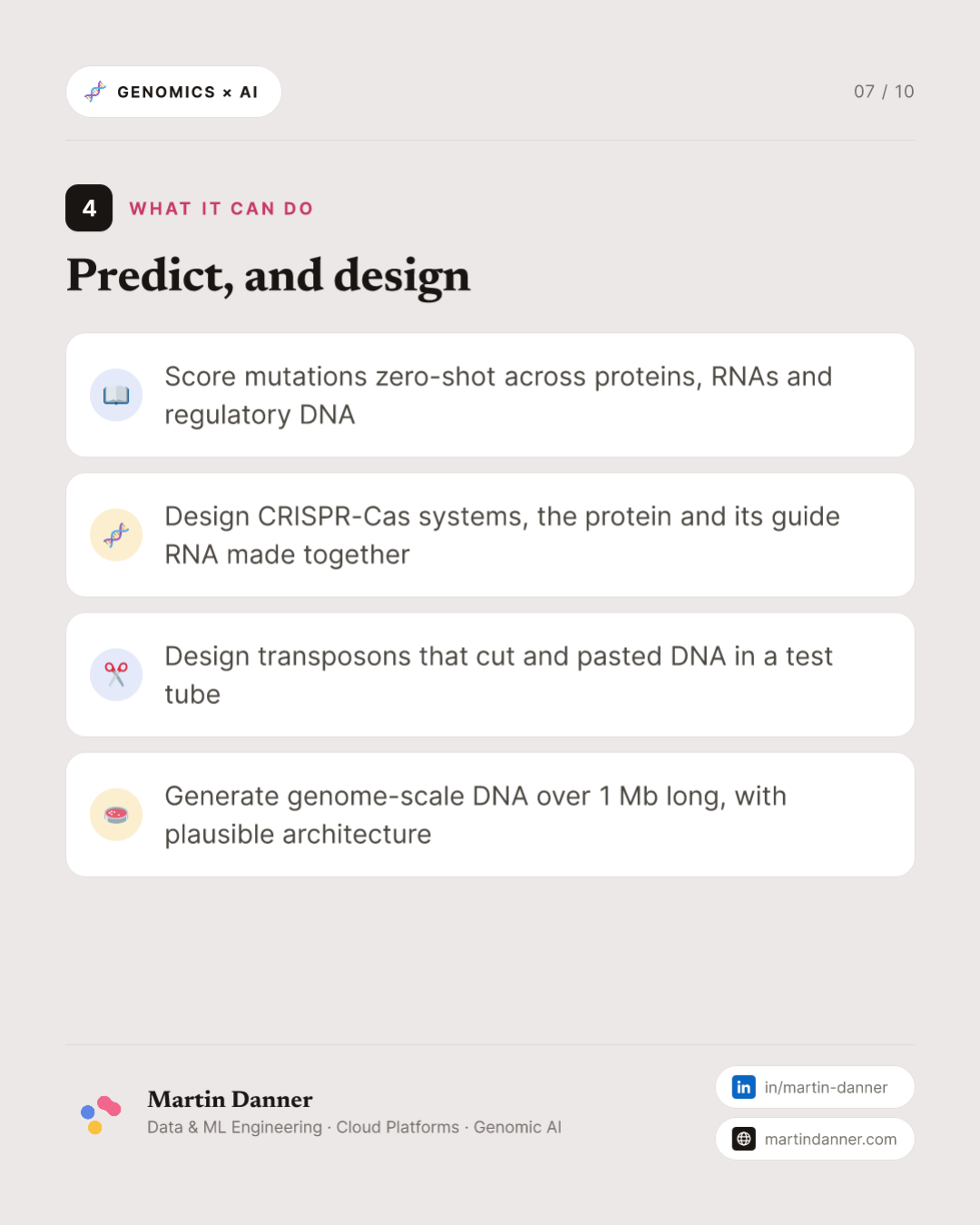 Evo: a model that designs molecular machines — 7 / 10