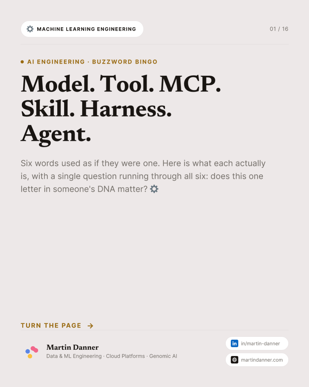 LLM Buzzword Bingo: Model, Tool, MCP, Skill, Harness, Agent